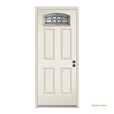 32 X 80 Right Hand Inswing Single Door 1 4 Lite Doors With Glass Steel Doors The Home Depot In 2020 Front Door Steel Doors Exterior Jeld Wen