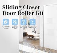 Amazon.com: Sliding Closet Door Hardware Set, 4 Pack Sliding ...