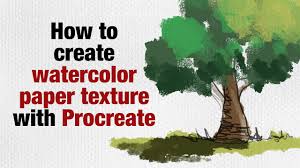 Painting watercolor florals in procreate. How To Create Watercolor Paper Texture In Procreate Youtube