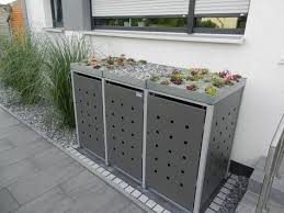 Produktmerkmale In Vielen Farb Kombinationen Erhaltlich Made In Germany Kippvorrichtung Fur Ein Einfaches Befullen Outdoor Garbage Storage Storage Bins Quadra