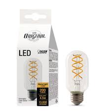 Feit Electric 25 Watt Equivalent 2100k T14 Dimmable Spiral Filament Led Vintage Style Clear Glass Light Bulb Edison Light Bulbs Light Bulb Light Bulb Design