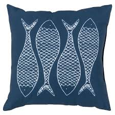 Complete the look of your outdoor living space with these plush square and lumbar outdoor throw pillows. Catch Coastal Navy Blue Outdoor Pillow 18x18 18x18 Kathy Kuo Home