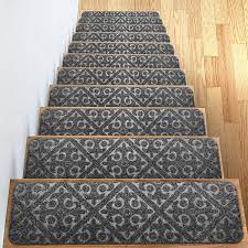 A stair carpet runner with a pillowy pad adds more than just a pretty piece of fabric along the steps that lead to the second floor. Amazon Com Carpet Stair Treads Set Of 13 Non Slip Skid Rubber Runner Mats Or Rug Tread Indoor Outdoor Pet Dog Stair Treads Pads Non Slip Stairway Carpet Rugs Gray 8 X 30