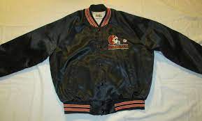 Vintage 80s Cincinnati Bengals Nfl Satin Jacket Chalk Line Size L Satin Jackets Jackets Cincinnati Bengals
