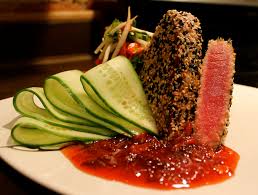Epingle Par Maru Arrieta Sur Creations De La Semaine Salade De Feves Steak De Thon Thon Mi Cuit