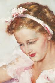 Sold at Auction: Paul Jules Gérard, Paul Gerard painting Ballerina Lacing  Her Ballet Slippers