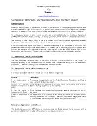 The cor is applied for in person with tax authorities, and the employee must present their passport and documentation of travel in and out of malaysia for the past year. Dubai Tax Residency Certificate
