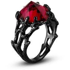 Gothic Jewellry Do You Desire To Stand Out From The Crowd And Allow Your Very Own Personality Glow Black Rings Gothic Wedding Rings Gothic Engagement Ring