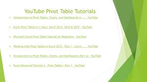 Using Pivottables Ppt Download