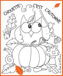 un chouette automne a tous la classe de melusine coloriage maternelle kamfu aide moi