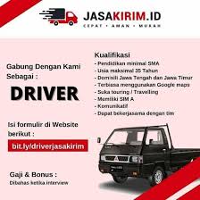 Maybe you would like to learn more about one of these? Lowongan Driver Sopir Jasakirim Id Kediri Atmago