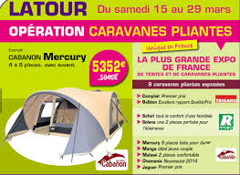 Vend belle caravane en toile pliante raclet, bon état, 2 chambre s, 4 à 6 personnes. Du 15 Au 29 Mars Operation Caravanes Pliantes Chez Latour Latour