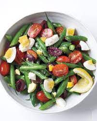 Green Beans With Tomatoes Olives And Eggs Recipe Green Bean Recipes Bean Recipes Vegetable Recipes