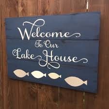 Where to place welcome signs in pleasant park and lazy lake. Lake Sign Lake Welcome Sign Lake Sign Rustic Lake Sign Etsy Lake House Signs Lake House Gifts Lake Signs