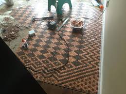 This diy penny floor just might be the design that you need. Amazing Mosaic Floor By Carefully Laying Out Diamond Pattern With Pennies