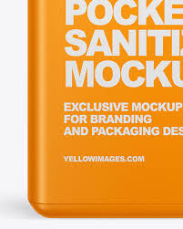 Sign up now to access your free images. Pocket Sanitizer Mockup In Packaging Mockups On Yellow Images Object Mockups
