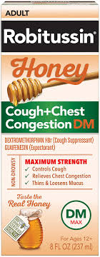 Find quality health products to . Amazon Com Robitussin Maximum Strength Honey Cough Chest Congestion Dm Cough Medicine For Cough And Chest Congestion Relief Made With Real Honey For Flavor 8 Fl Oz Bottle Health Household
