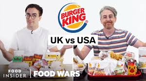 Burger king (bk) is an american multinational chain of hamburger fast food restaurants. Us Vs Uk Burger King Food Wars Youtube