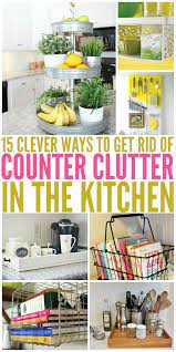 I will try to answer this question in the rest of this this tutorial shows how to clean the range hood filter in your sink with just boiling water, baking soda, and a placing caddies below counters or sideways helps in cluttering kitchen tops almost instantly. 15 Clever Ways To Get Rid Of Kitchen Counter Clutter Counter Clutter Kitchen Organization Organization Hacks