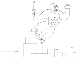 King Kong Coloring Pages Free Printable Coloring Pages For Kids Kong cast — featuring alexander skarsgard, millie bobby brown, eiza gonzalez, and more — got up close and personal with the titular twosome, and now they're ready to reveal where their allegiance lies. king kong coloring pages free