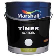 Temizleme işlemi boya ne ile inceltildiyse o malzeme (tiner, su vb. Tiner Sentetik Marshall Boya