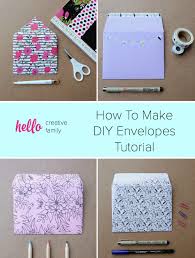 how to make diy envelopes tutorial