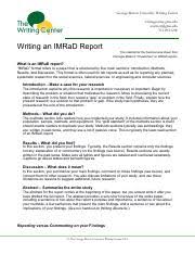 The primary audience for these research articles are other scholars and researchers. Imrd Pdf Imrad Cheat Sheet Abstract Abstracts Can Vary In Length From One Paragraph To Several Pages But They Follow The Imrad Format And Typically Course Hero