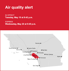 Air quality alert in place for the Orange County and Santa Ana Mountains area Wednesday
