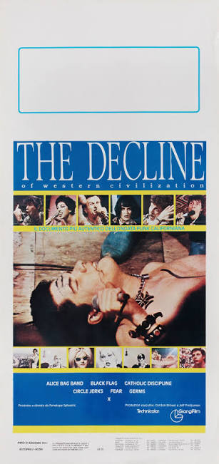 The Decline of Western Civilization Original 1981 Italian Locandina Movie  Poster - Posteritati Movie Poster Gallery