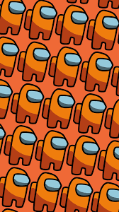 Orange Among Us Orange Aesthetic Iphone Wallpaper Orange Orange Wallpaper