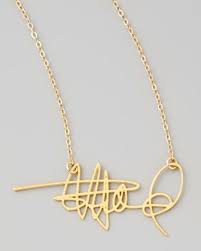 Custom Signature Necklace I Would Love To Do This With Some Of My Favorite Authors Signatures Signature Necklace Custom Signature Fashion Jewelry