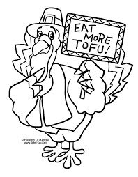 Funny Tofu Turkey Thanksgiving Coloring Pages Turkey Coloring Pages Cartoon Coloring Pages