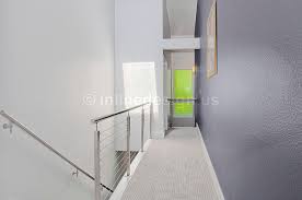 This staircase gives us so much inspiration from a design and functionality perspective. Stainless Steel Railing Modern Staircase Seattle By Inline Design Houzz Uk