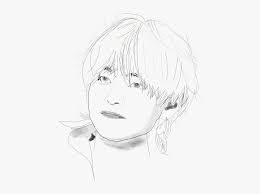 Astro facts and ideal types astro (아스트로) is a south korean boy group that consists of 6 members: Kim Taehyung V Bts Sketch Hd Png Download Kindpng