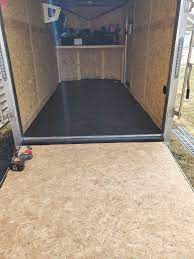 Trailer diy trailer remodel trailer organization organization ideas rubber trailer yard maintenance enclosed rubber coin floor, low rider pan, recessed wheel chocks. Rubber Flooring In Trailer Maintenance Repair Equipment Tools Kartpulse Karting S Community Hub