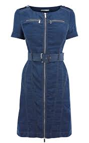 Karen Millen Soft Denim Dress Fashion Karen Millen Solid Color Dresses Outlet Denim Fashion Fashion Denim Jean Dress