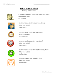 Maybe you would like to learn more about one of these? What Time Is This Reading Comprehension Worksheet Have Fun Teaching