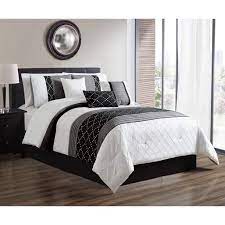 Check spelling or type a new query. Hgmart Bedding Comforter Set Bed In A Bag 7 Piece Luxury Microfiber Bedding Sets Oversized Bedroom Comforters Black White Queen Walmart Com Walmart Com