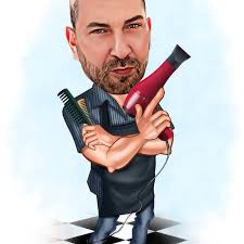 Personalized Barber Cartoon Portrait, Custom Barber Caricature Drawing From  Photo, Funny Barber Caricature, Gift for Barber