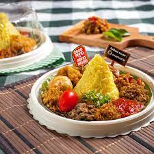 Belum Pernah Lihat Tumpeng Ukuran Mini Sekarang Saatnya Kamu Cobain Nih Tumpeng Mini Yang Imut Dari Say Resep Masakan Malaysia Pengemasan Makanan Ide Makanan