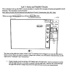 In a parallel circuit, there is more than one loop or. Lab 3 Series And Parallel Circuits This Worksheet Chegg Com