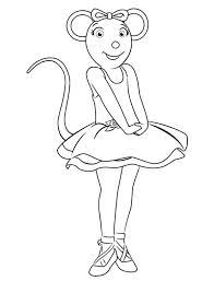 Coloring books can be good tools to explain surgery to your child. Cute Angelina Ballerina Colouring Image