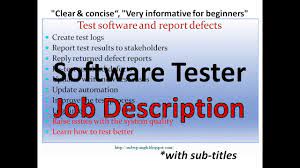 Software Tester Job Role | Software Tester Work In Company | Software Tester  For Beginners - Youtube