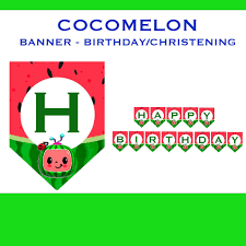 This set is perfect for a cocomelon birthday party and it's free to download. Cocomelon Happy Birthday Banner Shopee Philippines