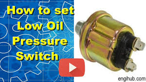 Unplug the connector and set the meter to ohms to check for continuity. How To Set Low Oil Pressure Switch Accurately Youtube