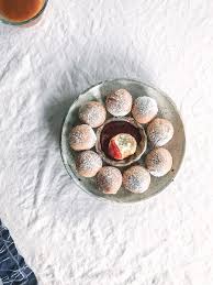 They are sold by mister donut in many asian countries under the pon de ring name and at dunkin donuts (in asian regions) under the chewisty name but are very similar in quality in my opinion. Mochi Doughnuts With Dipping Jams For Hanukkah 18doors
