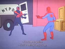 Post Credit Meme Spider Man Into The Spider Verse Spiderman Cartoon Spider Man Quotes Spiderman