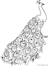 This set of 5 has different styles. Peacock Coloring Pages Coloringall
