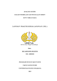Dalam artikel ini akan dibahas ragam contoh laporan pkl, mulai dari contoh laporan pkl bidang teknik komputer dan jaringan, jurusan akuntansi, dan multimedia. Contoh Laporan Pkl Mahasiswa Akuntansi Di Koperasi Nusagates