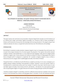 You have to practice and see the real gull, the good in every one of them, and to help them see it in themselves. Pdf The Epiphany Of Existence The Quest For Self Identity In Richard Bach S Novella Jonathan Livingston Seagull J Fernandez